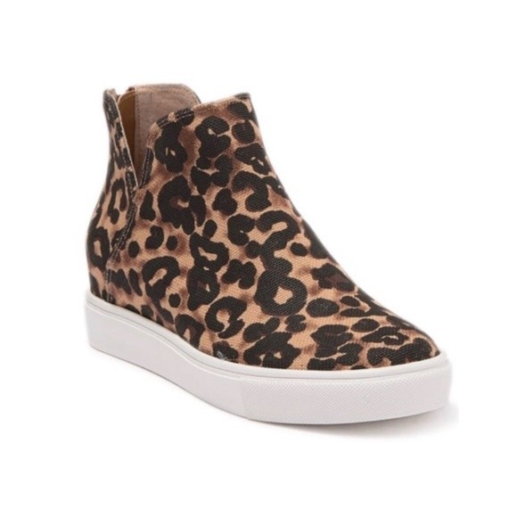 Steve Madden Shoes - Steve Madden Chaud Leopard Cheetah Wedge Sneakers